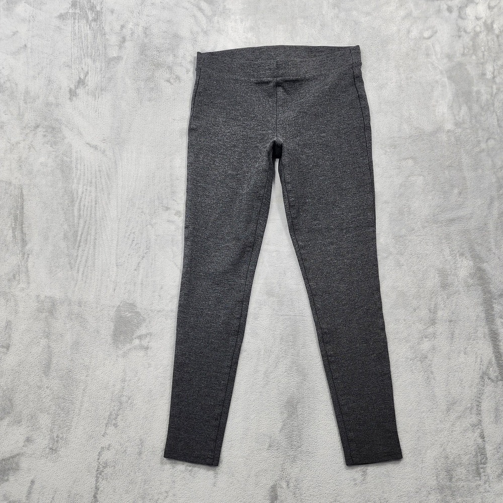 A.n.a Leggings Womens M Gray Mid Rise Ankle Knit‎ Stretch Pull On Casual Lounge